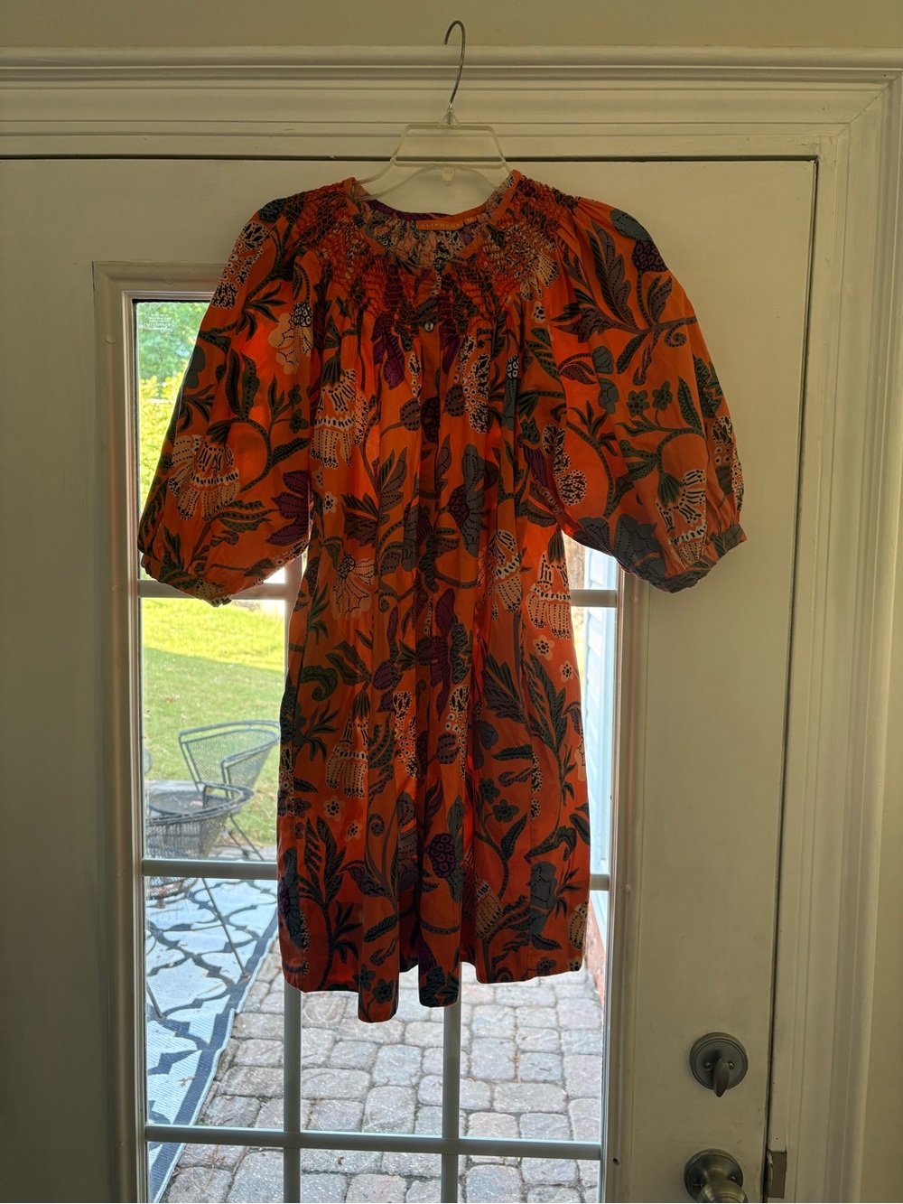 Oliphant Orange pattern Mini Dress